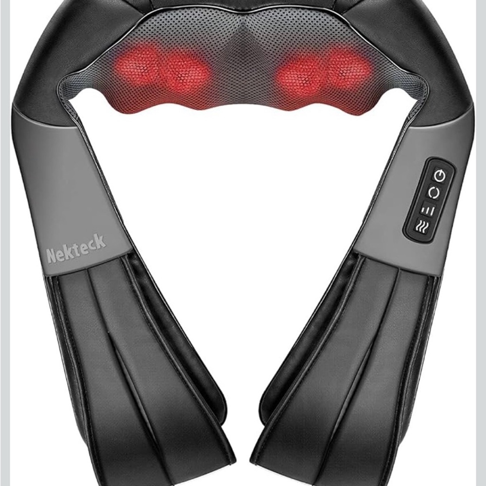Nekteck Black Shiatsu Neck Massager